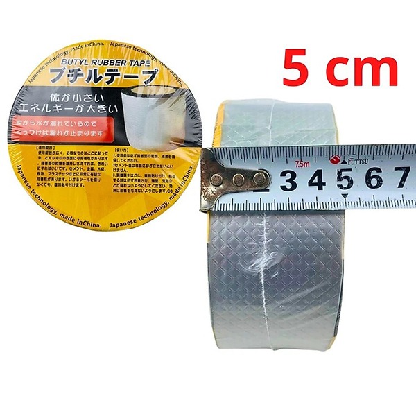 Keo chống thấm Nhật Bản dán mái tôn, tường nhà, ống nước chuyên dụng, Nano Top One 5cm	