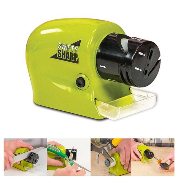 Dụng cụ mài dao kéo đa năng Swifty Sharp dùng pin tiện lợi