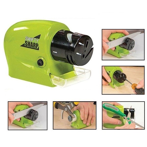 Dụng cụ mài dao kéo đa năng Swifty Sharp dùng pin tiện lợi