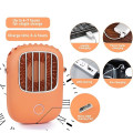 Quạt tích điện mini đeo cổ siêu mát, Màu cam
