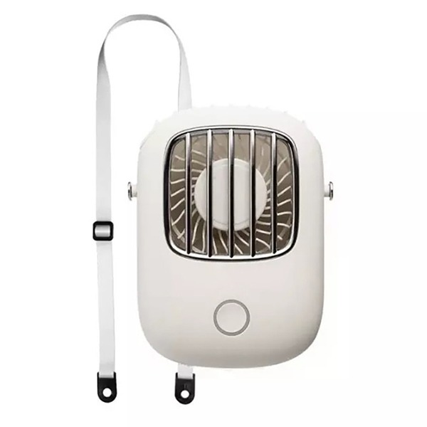 Quạt tích điện mini đeo cổ siêu mát, Màu cam