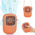 Quạt tích điện mini đeo cổ siêu mát, Màu cam