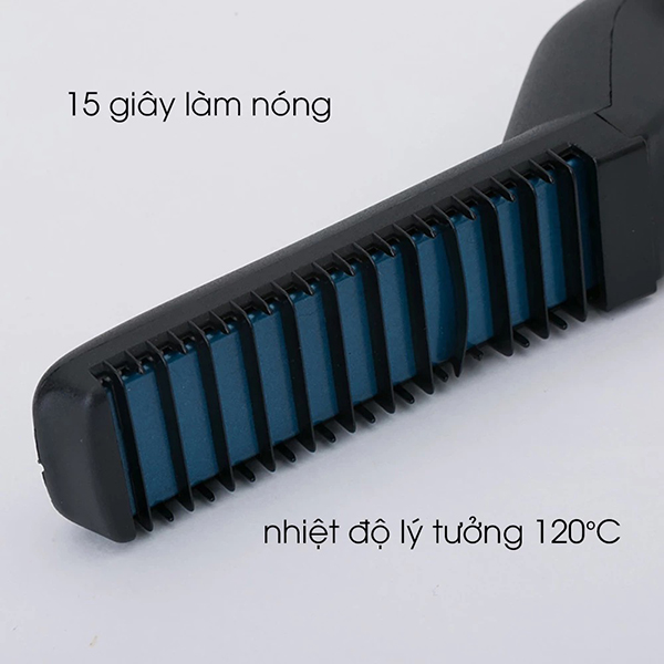 Lược điện chải thẳng tóc, tạo kiểu cho nam nhanh chóng tiện lợi