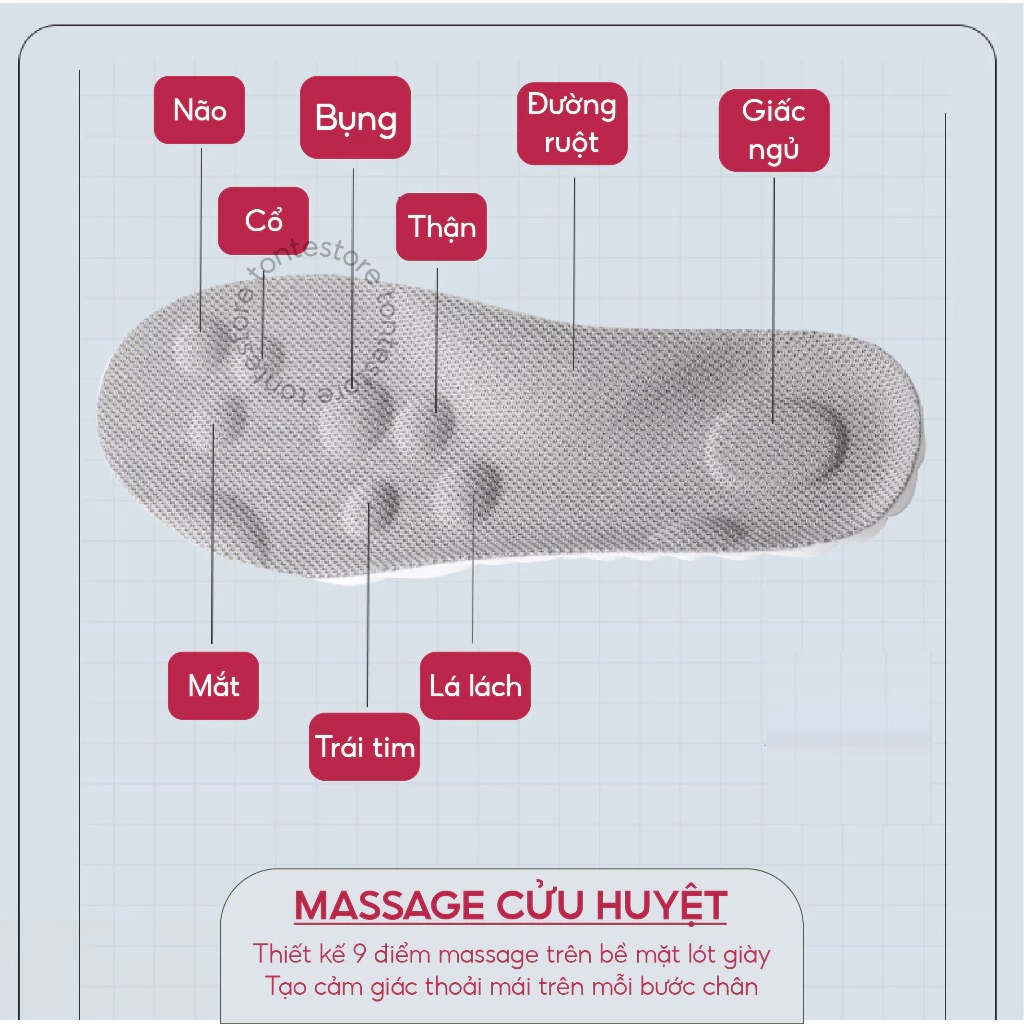 Combo 2 miếng lót giày cao su non cao cấp đàn hồi, thoáng khí, chống sốc, Mặt xám - Đệm trắng - Size 39/40
