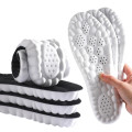 Combo 2 miếng lót giày cao su non cao cấp đàn hồi, thoáng khí, chống sốc, Mặt xám - Đệm trắng - Size 39/40