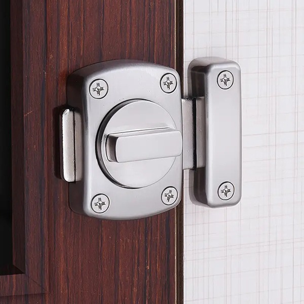 Chốt cửa mở núm vặn xoay cao cấp, dễ lắp đặt, 42*30mm dày 13mm	