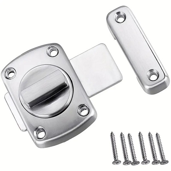 Chốt cửa mở núm vặn xoay cao cấp, dễ lắp đặt, 42*30mm dày 13mm	