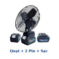 Quạt tích điện Makita 2 tốc độ gió hiệu suất mạnh, QUẠT + 1 PIN + 1 SẠC