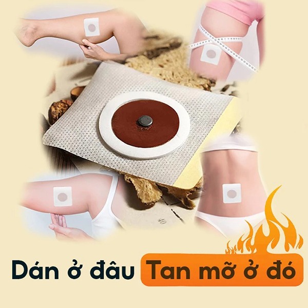 Combo 2 hộp miếng dán tan mỡ thảo dược giảm mỡ thừa hiệu quả