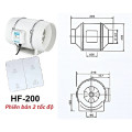 Quạt thông gió hút mùi đường ống công suất lớn , HF75 -35W	