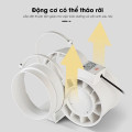 Quạt thông gió hút mùi đường ống công suất lớn , HF75 -35W	