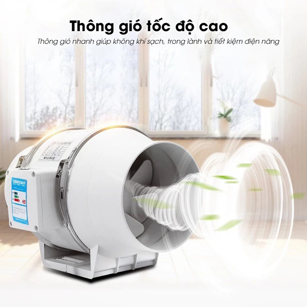 Quạt thông gió hút mùi đường ống công suất lớn , HF75 -35W	