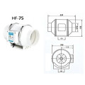 Quạt thông gió hút mùi đường ống công suất lớn , HF75 -35W	
