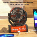 Quạt sạc đa năng F6 pin siêu khỏe 20000mah nhỏ gọn êm ái