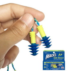 Nút bịt tai có dây Mack’s Ear Seals chống nước, giảm ồn hiệu quả