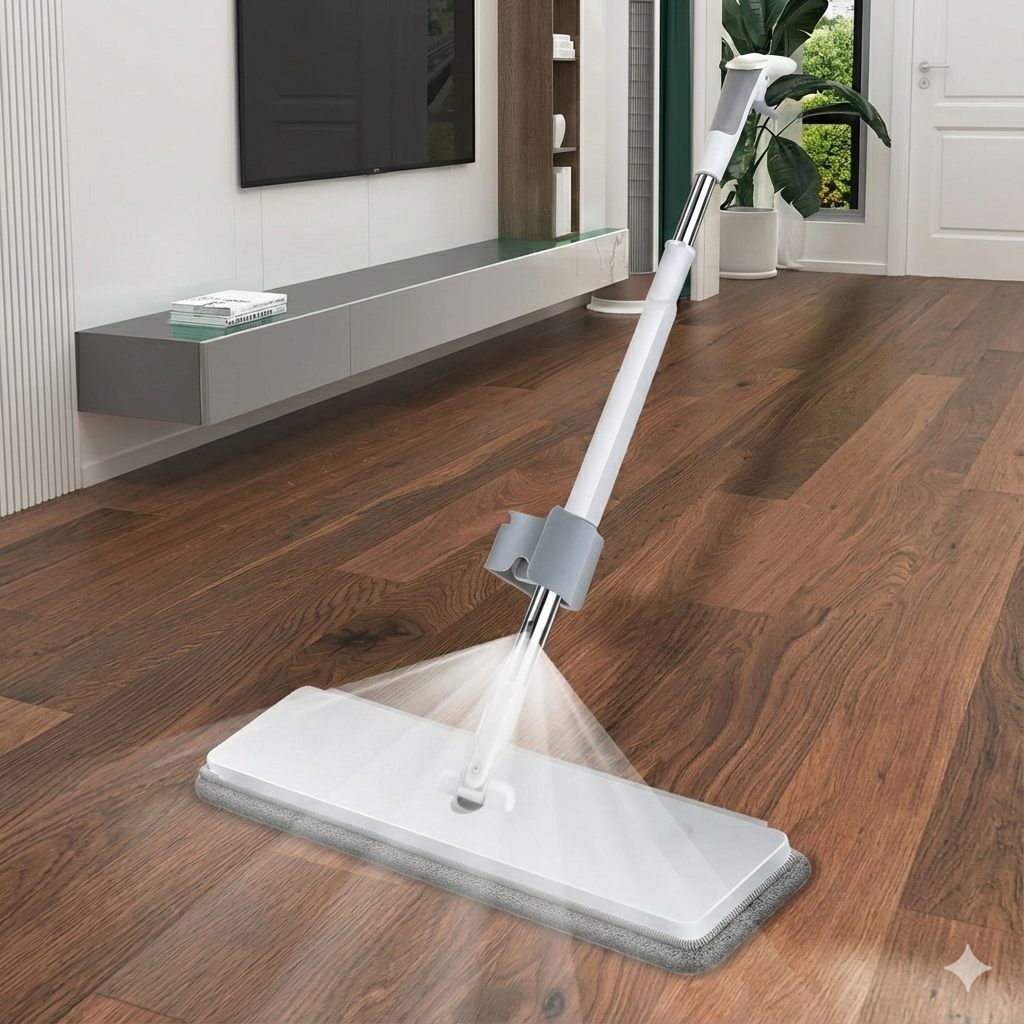 Cây lau nhà tự vắt, phun sương đa năng xoay 360 độ linh hoạt