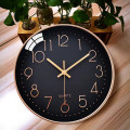 Đồng hồ treo tường 30cm Quartz kim trôi cao cấp, Màu trắng