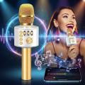 Mic hát karaoke kèm loa bluetooth WS-858 đa năng