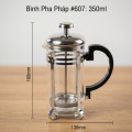 Bình pha trà cà phê kiểu Pháp thiết kế tinh tế, tiện lợi