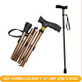 Gậy chống cho người già Lucass Y27 gấp gọn, chắc chắn, chống trượt