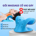 Gối massage cổ vai gáy cao su non đàn hồi tốt hỗ trợ thư giãn cột sống cổ