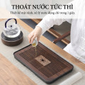 Khay ấm chén bằng tre hun khói chống ẩm cao cấp