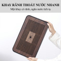 Khay ấm chén bằng tre hun khói chống ẩm cao cấp
