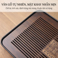 Khay ấm chén bằng tre hun khói chống ẩm cao cấp