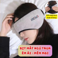 Bịt mắt ngủ che kín mắt tai kết hợp chống ồn hỗ trợ nghỉ ngơi