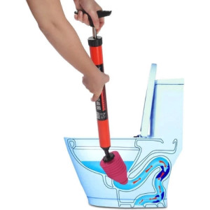 Bơm thông tắc bồn cầu đa năng áp lực mạnh, xử lý tắc nghẽn nhanh chóng