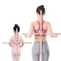 Gậy tập yoga hỗ trợ chống gù lưng, định hình vai lưng, Màu hồng