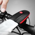 Đèn xe đạp 3 chế độ sáng tích hợp còi và sạc USB
