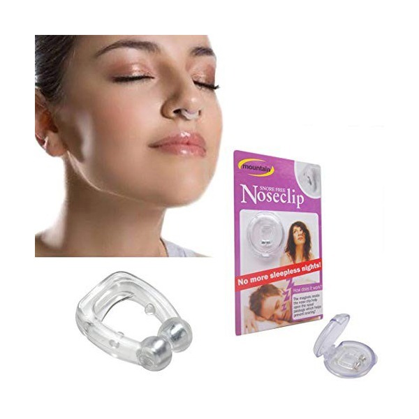 Dụng cụ kẹp mũi chống ngáy khi ngủ bằng silicon Noseclip
