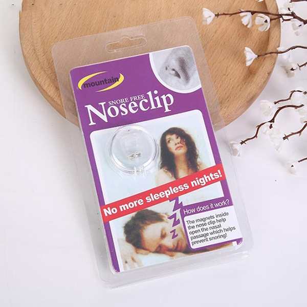 Dụng cụ kẹp mũi chống ngáy khi ngủ bằng silicon Noseclip