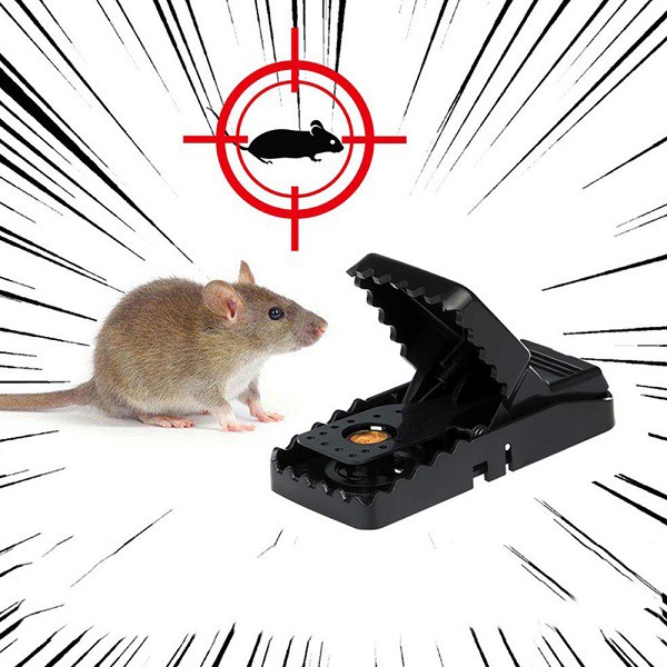 Bộ 2 bẫy chuột dạng kẹp trong nhà ngoài trời thông minh