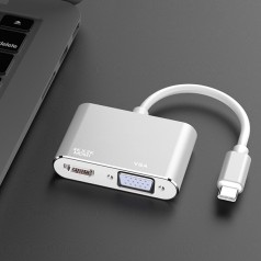 Cáp chuyển đổi USB Type-C sang VGA, HDMI chất lượng cao