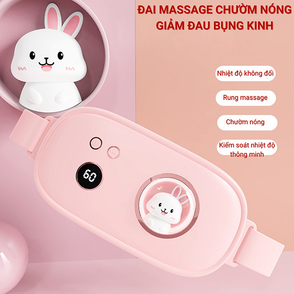 Đai massage chườm bụng và làm ấm bụng cho phụ nữ đến kì