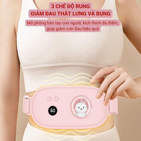 Đai massage chườm bụng và làm ấm bụng cho phụ nữ đến kì