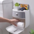 Hộp đựng giấy vệ sinh dán tường Ecoco cao cấp, 2 ngăn tiện dụng