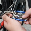 Dụng cụ sửa xe đạp đa năng 11 chi tiết không gỉ, Màu xanh dương