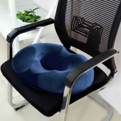 Lót ghế y tế chuyên dụng cho người bị bệnh trĩ chống ê nhức hiệu quả, Màu xanh đen ( Vải nhung )